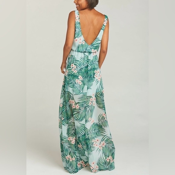 NEW Kendall Maxi Dress in Hanalei Dream with V-Neck, Elastic Waist, & Leg Slit S - Picture 3 of 14